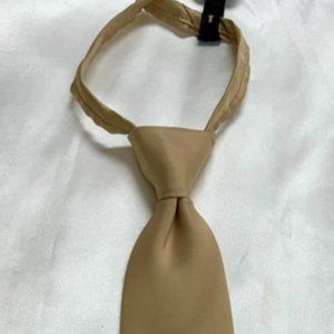 Umo Lorenzo Zipper Men's NeckTie NWT-Sandy Brown